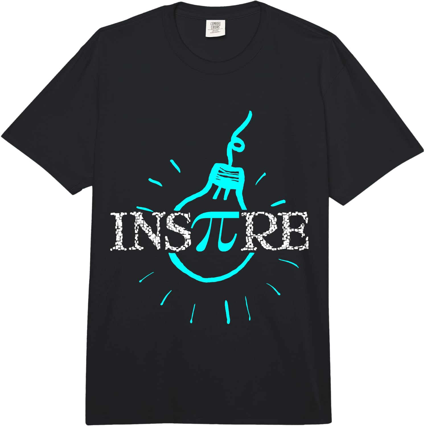 Inspire Pi Funny Cool Mathematician Science Nerd Comfort Colors Adult Heavyweight  Unisex T-Shirt M