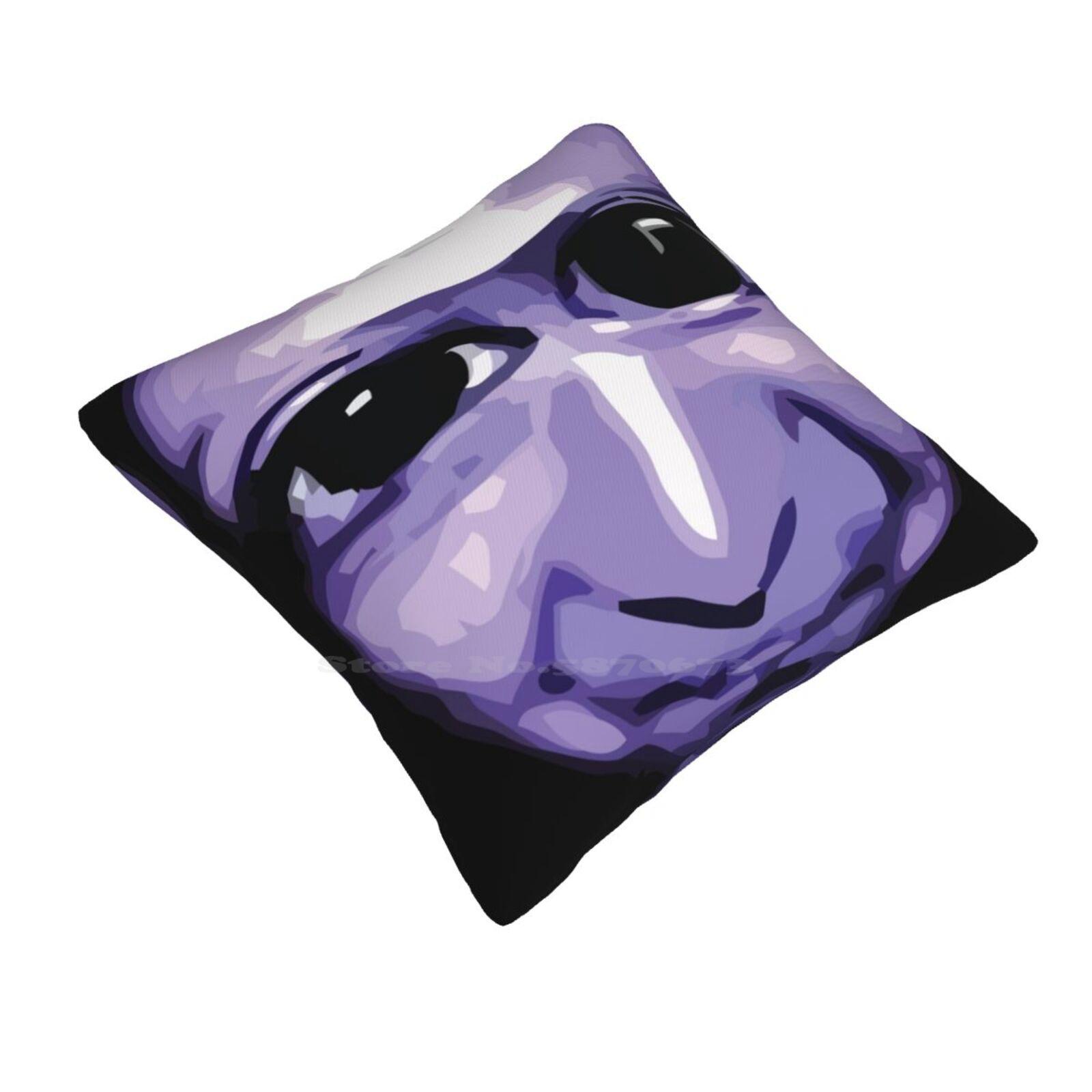 Ao Oni Throw Cushion Pillow Cover Ao Oni Survival Horror Rpg Maker Tower Demon Haunted Spooky Nope Retro Hipster Nerd Gamer Peach skin 18*18(CM)-1Pcs
