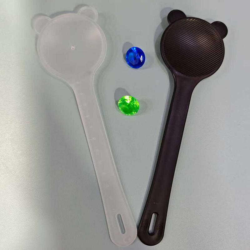 1Pcs Eye Occluder Professional Black Bear Shape Handheld Optometry Tool Eye Occluder Block Plate For Vision Test With Scale