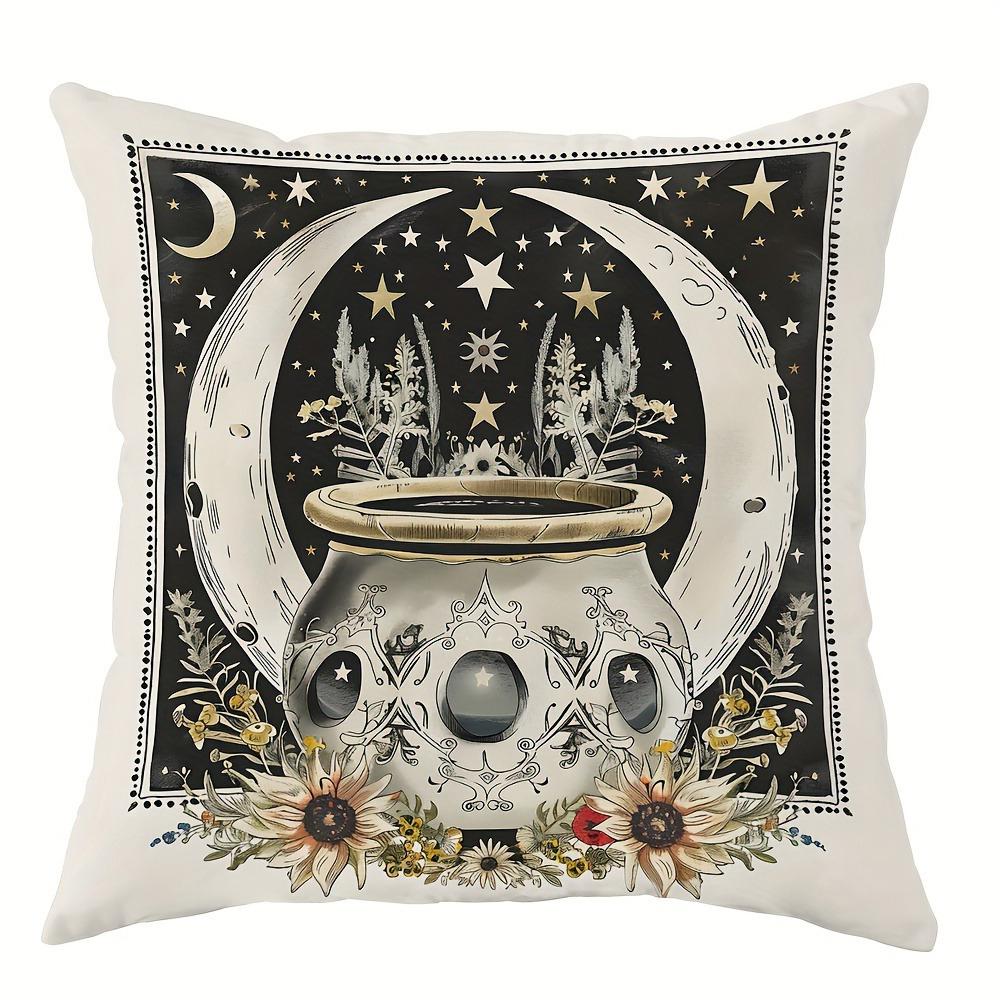 Mystical Night - Inspired Fantasy PillowcasesLiving Room Sofa Cushion Cover, Soft and Comfortable, Bedroom Room Decoration
