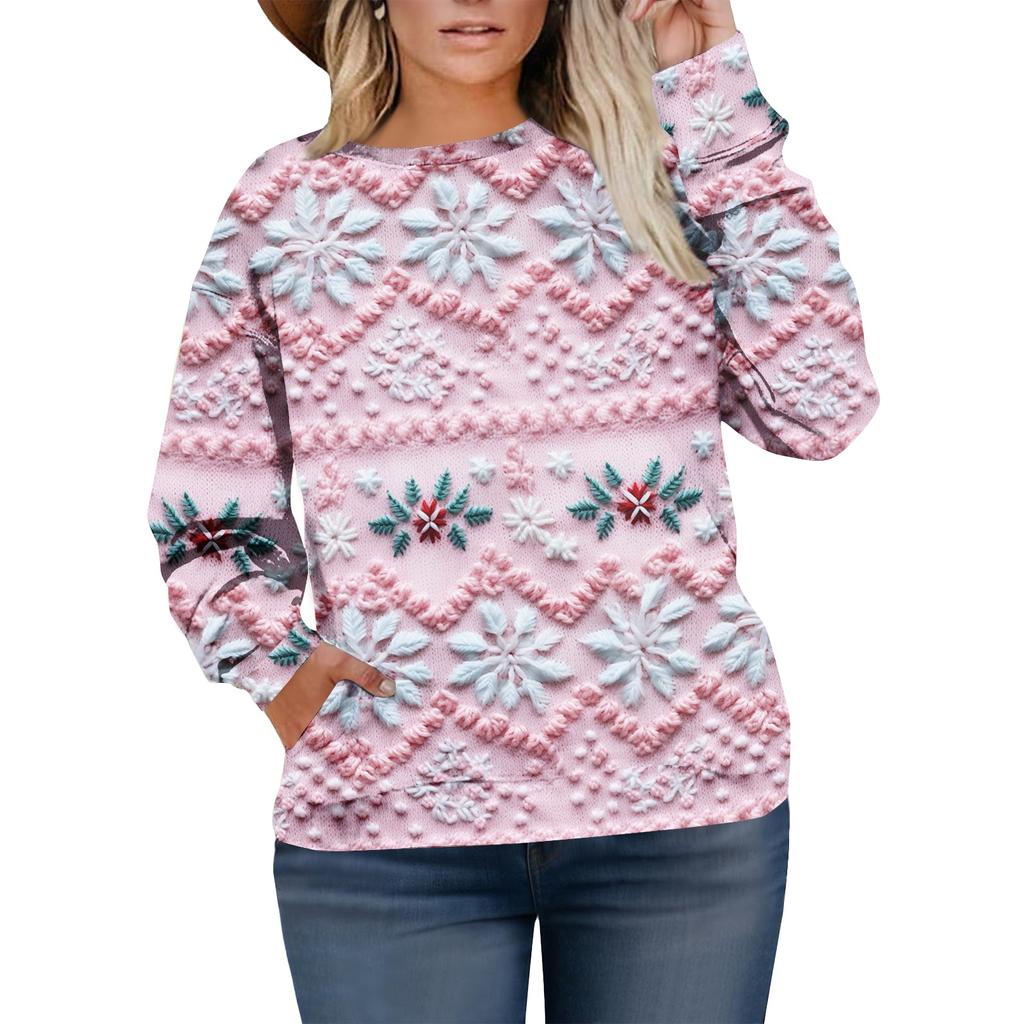 Christmas Sweatshirts For Women Sweater Cute Shirt Fall Pullover Top