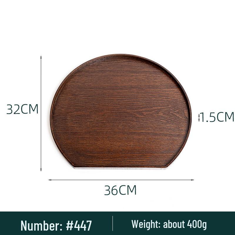 

Abay Elm Wood Half-Moon Serving Tray