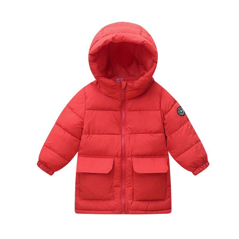 3-10 Years Kids Hooded Coat Cotton Down Jacket 140