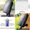 2 Pack Upgraded Solar Curtain Lights Remote Control, Outdoor Garden Lights 300 LED 8 Modes Waterproof Solar Waterfall Fairy String Lights Decoration