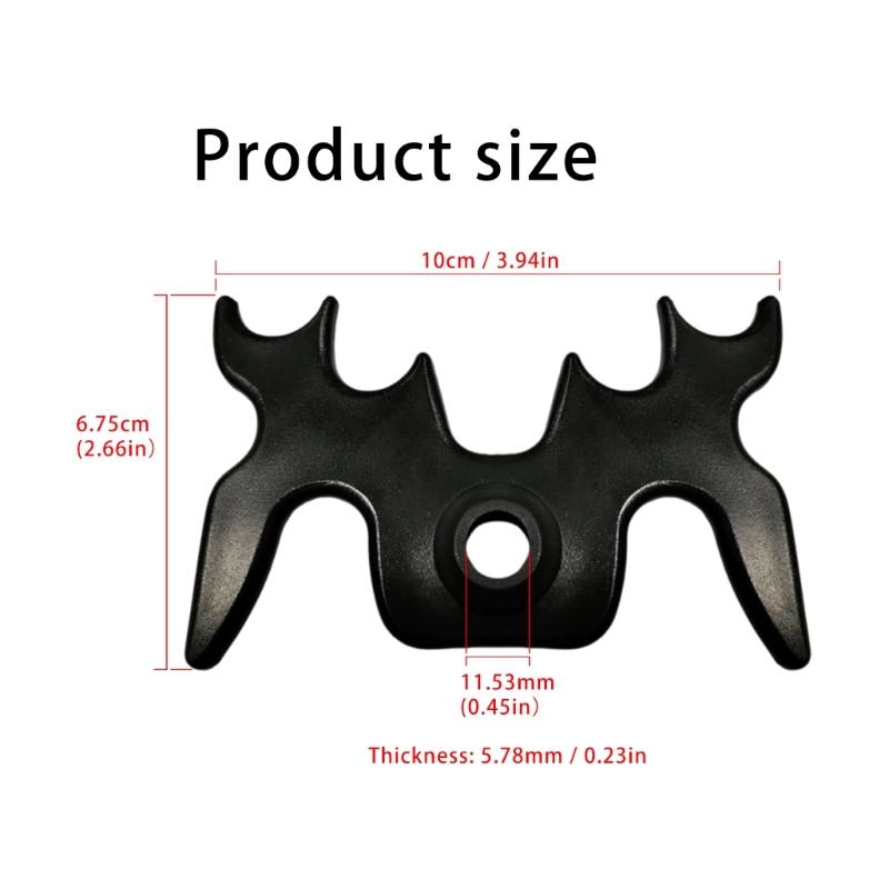 Light Weight Billiard Cue Rest Bridge Slip-On Portable Mooseheads Bridge Head Plastic Billiards Cue Rack Easy To Use