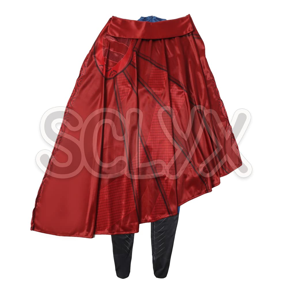 SCLYX Doctor Strange Cosplay Kostüm für Jungen, Cooles Halloween-Kostüm für Veranstaltungen, Partys und Kulturfestivals, #22119 (Höhe 130cm)