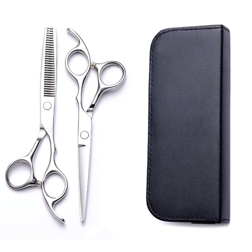 Hairdressing Scissors Set: Colored Straight-Tooth & Thinning Bangs Scissors for Professional Stylists
