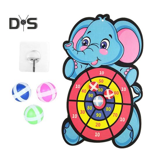 Țintă cu Animale pentru Copii Minge Lipicioasă Sigură Distracție în Interior/Exterior Joc de Coordonare Concentrare Jucărie Cadou pentru Petrecere în Familie