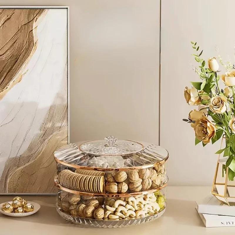 High Quality Snack Storage Box, 360 Degree Rotatable, Suitable for Living Room and Furniture Decoration