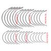 42/50/100/120Pcs Curved Needle C Type Leather Needle Curved Sewing Needle for Hand Sewing, Carpet Leather Canvas Repair