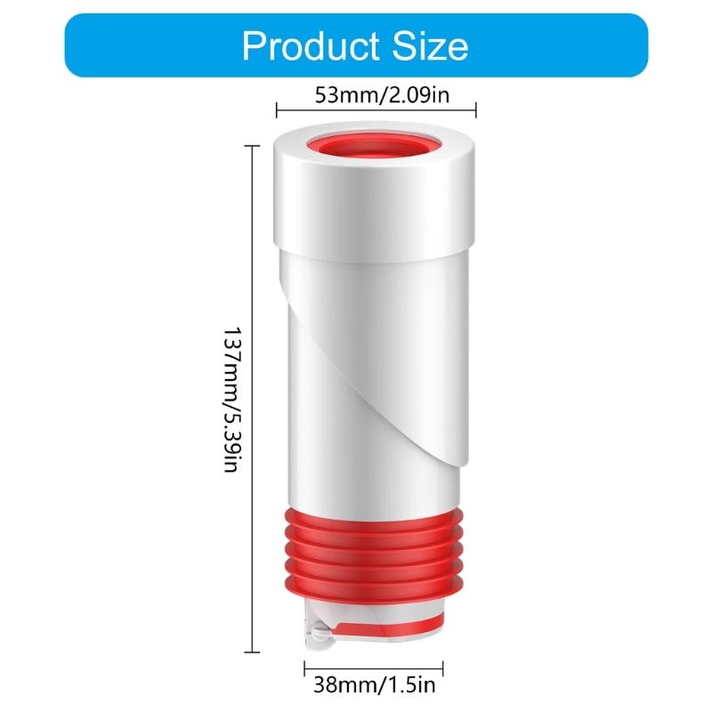 Wall Drainage Seal Plug 50mm PVC Pipe Odor Barrier Plug Bathroom Sink Drain Cover 45 Degree Sealing Plug Rings