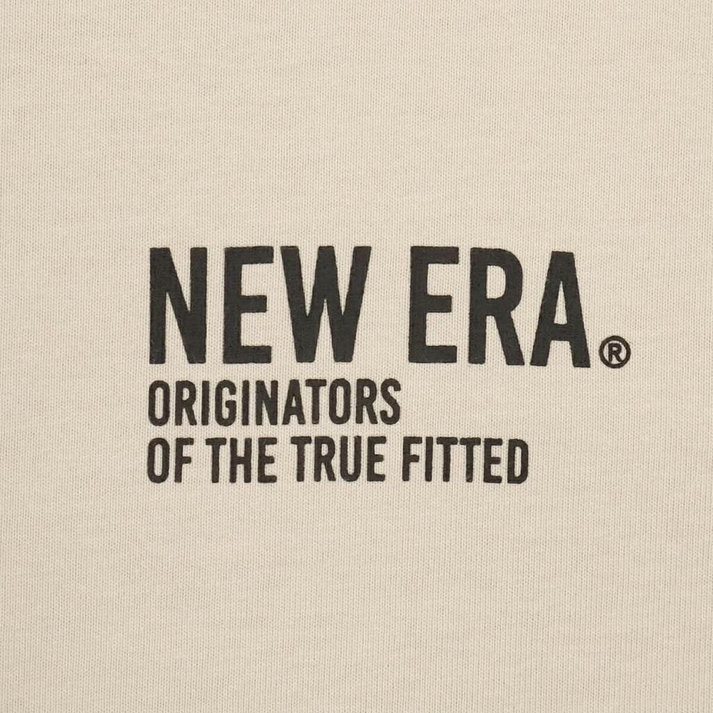 New Era Oversized Stone Typography M Cotton Tee T-shirt S/S