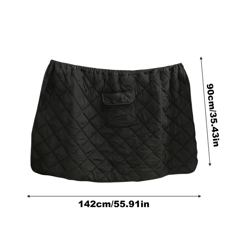 Motorcycle Leg Apron Cover Waterproof Thick Quilt Plush Lining Motorcycle Warm Leg Cover For Women Scooter Winter Outdoor Riding