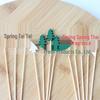 Colorful Christmas Tree Bamboo Toothpicks: Pine Tree Fruit & Decoration Picks, Disposable Skewers