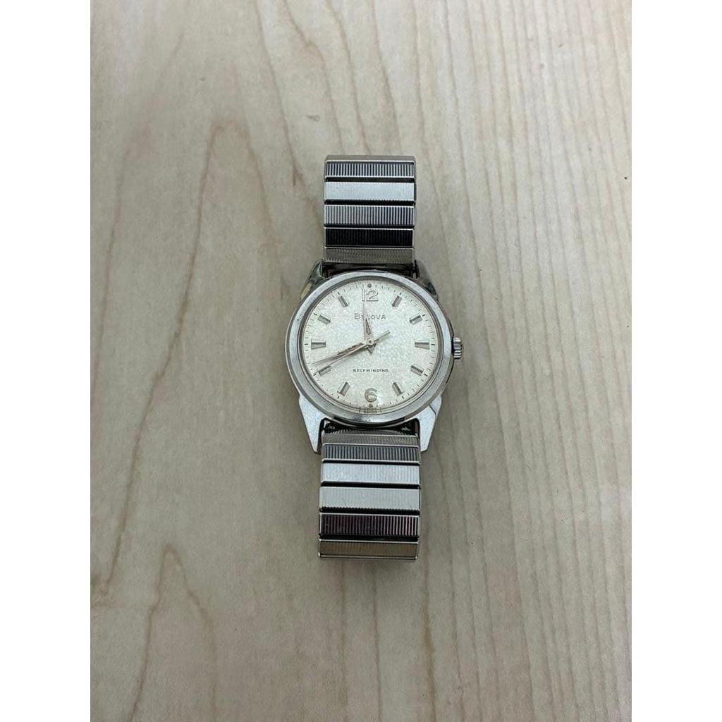 Used Bulova Accutron Silver Manual Winding Watch Metal Bracelet
