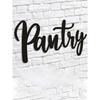 Wrought Iron Pantry Sign, Metal Wall Art for Home Kitchen Restaurant Coffee Shop, Modern Farmhouse Wall Decor, Housewarming Gift