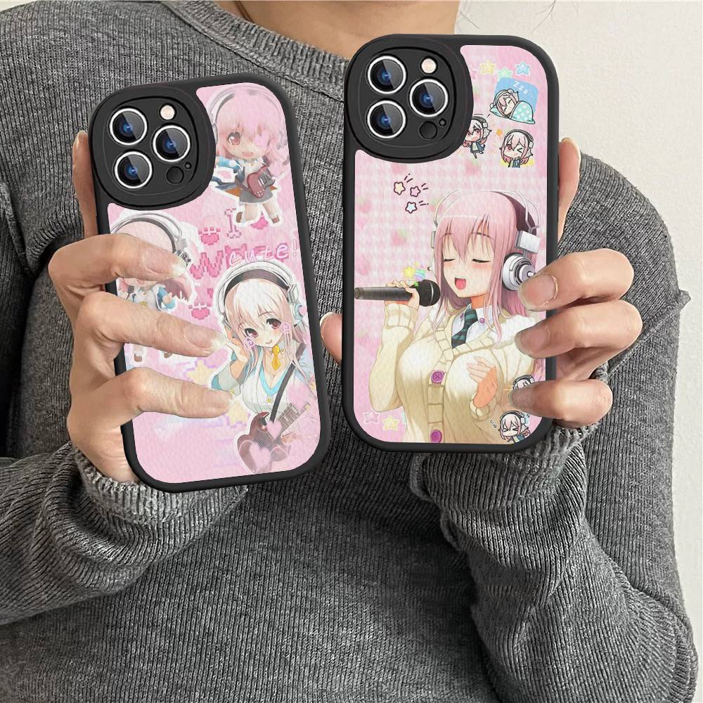 S-sUPER SONICO Phone Case Hard Leather For IPhone 16 15 14 13 Mini 11 12 Pro Max Plus Fundas