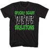 Spooky Scary Skeletons Music T-shirt Tops Tees Men's Women's Unisex
