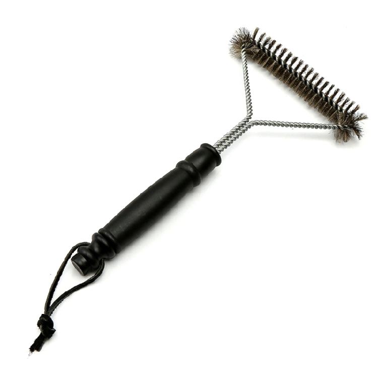 Steel Wire Barbecue Grill Wire Brush with Long Handle, BBQ Grill Cleaning Brush 1