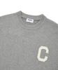 COVERNAT C Logo Crewneck Knit Melange Gray