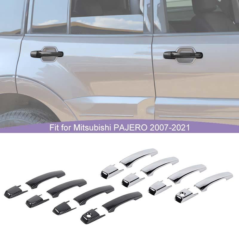 ABS Door Handle Decoration Cover Sticker Fit For Mitsubishi PAJERO 2007-2021 Exterior Accessories