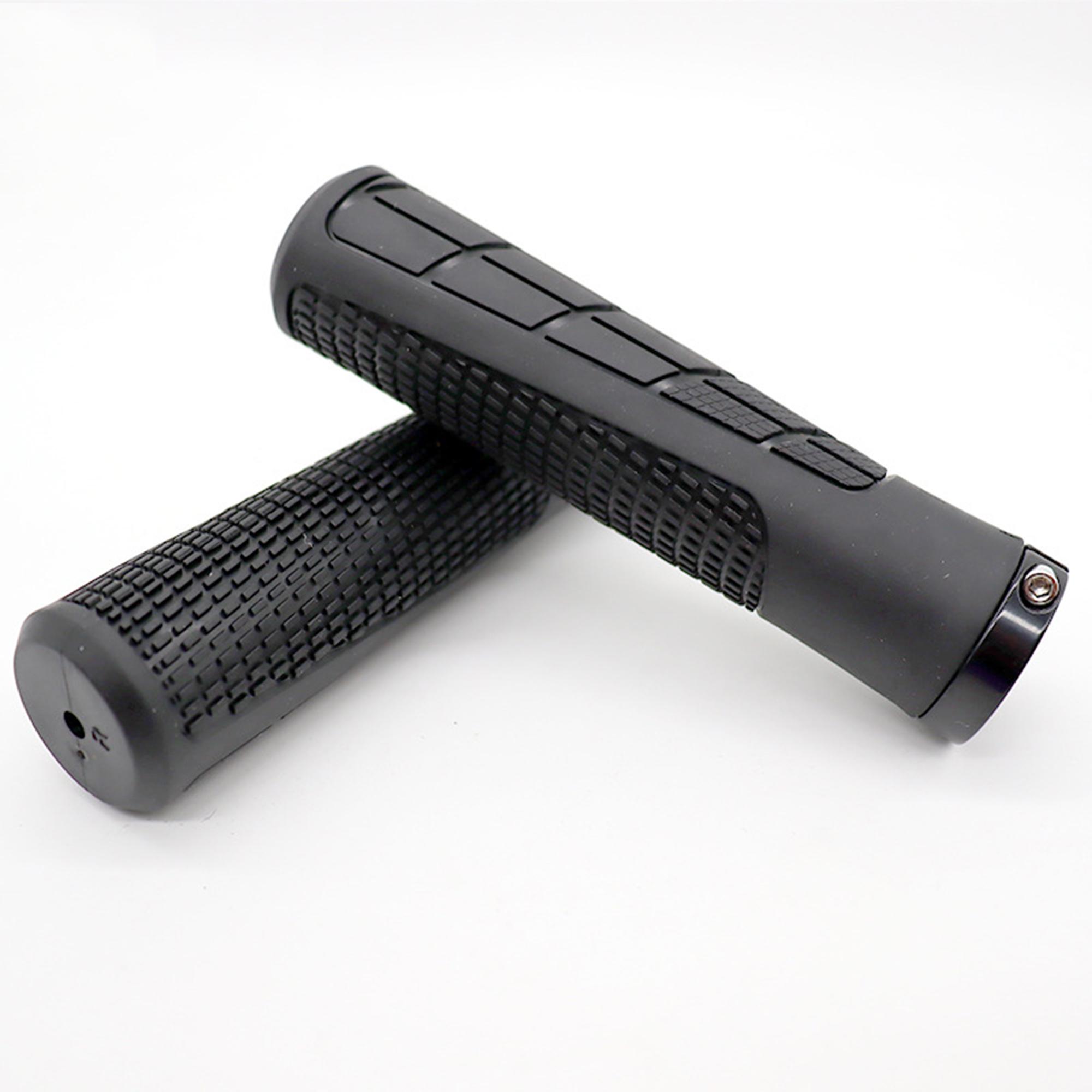 Rubber Bicycle Handlebar Grips MTB Lock-on Grip Shockproof Non-slip Mountain/Road Bike Handle Cover Bike Accessories чёрный