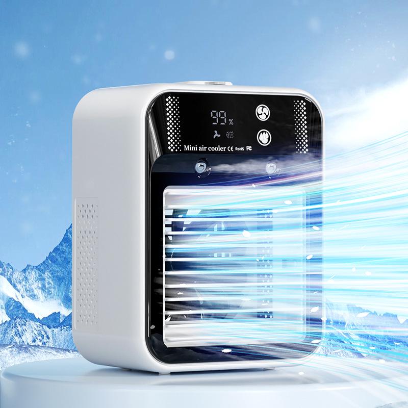 Portable Desktop Air Conditioner Fan with Humidifier & Sprayer