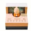 Chic 2027 Desk Calendar Integrated LED Light and Tear-away Display for Elegant Interiors