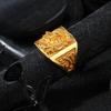 Men'S Embossed Dragon Ring Fashion Temperament Men'S Dragon Ring Lucky Treasure Fortune Brass Ring