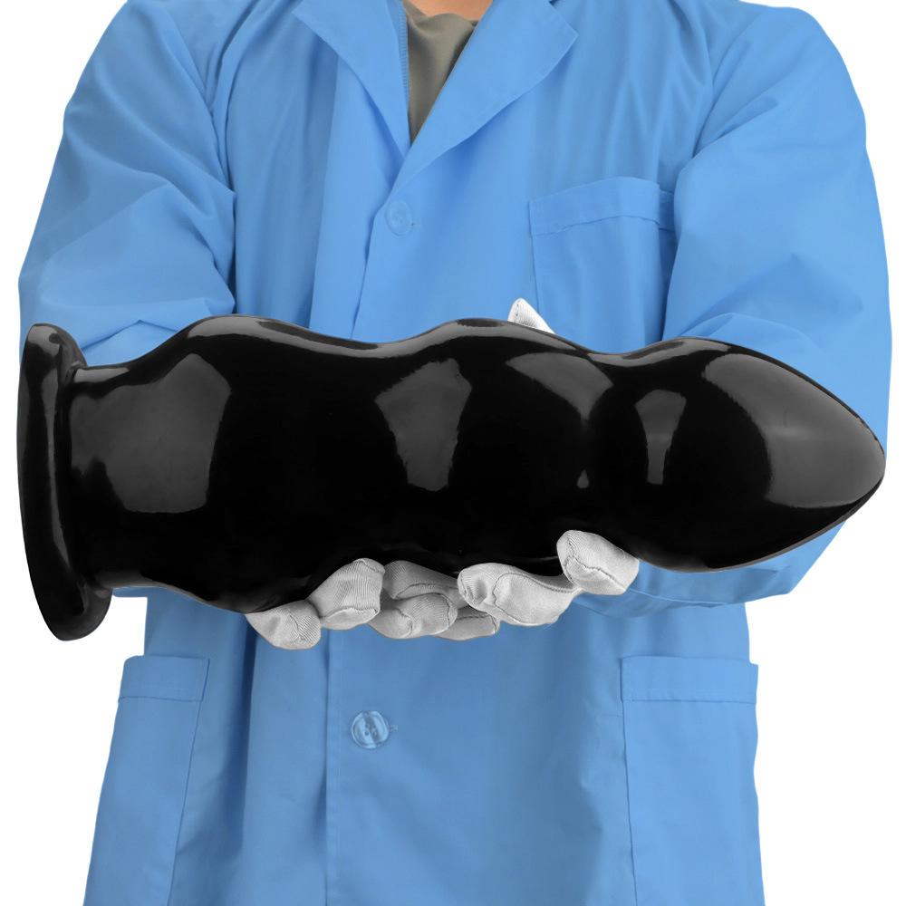 PVC Black Dildo Simulated Penis Butt Plug Fisting Sex Toy Strap On Cock Big Dick Realistic Cock BDSM