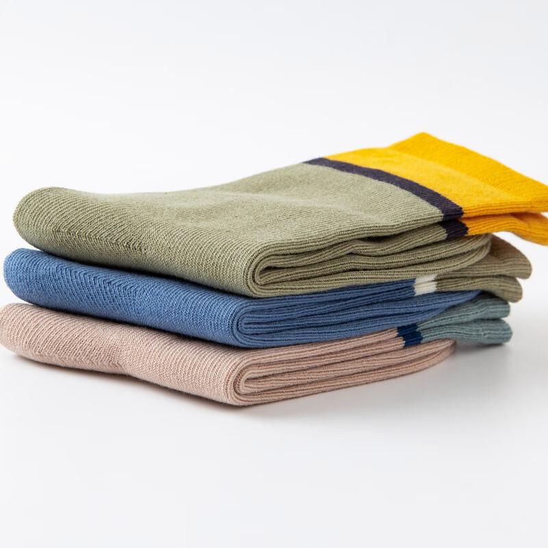 Mini Balabala Kids' Cotton-Stretch Breathable Socks (5-Pair Pack)