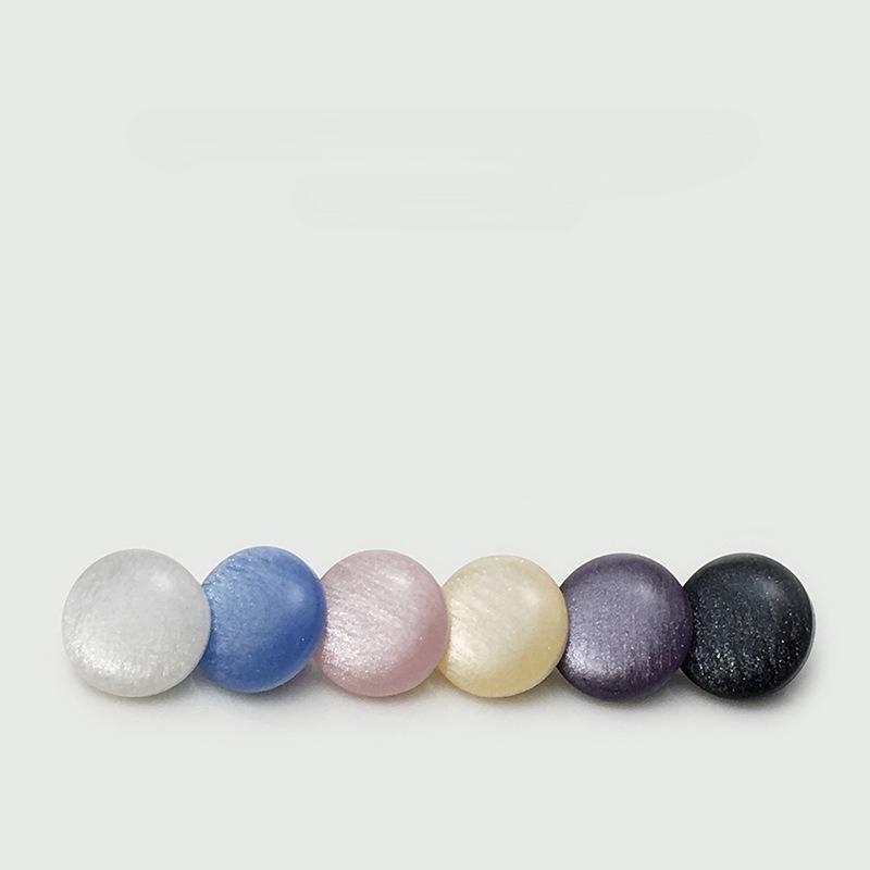 Resin Pearlescent Shirt Buttons  Women's Chiffon Lace Dress Small Buttons Round Shirt Buttons Baby Cardigan Buttons