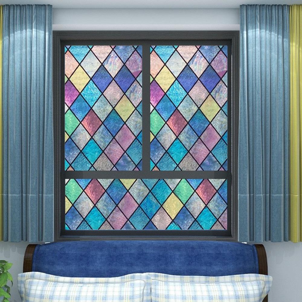 Matná Vitrážová Okenní Samolepka Průsvitné Dužehové Skleněné Samolepky Dekorace Domu