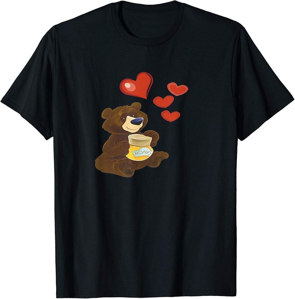 Bear loves Honey T-Shirt Unisex T-Shirt XL