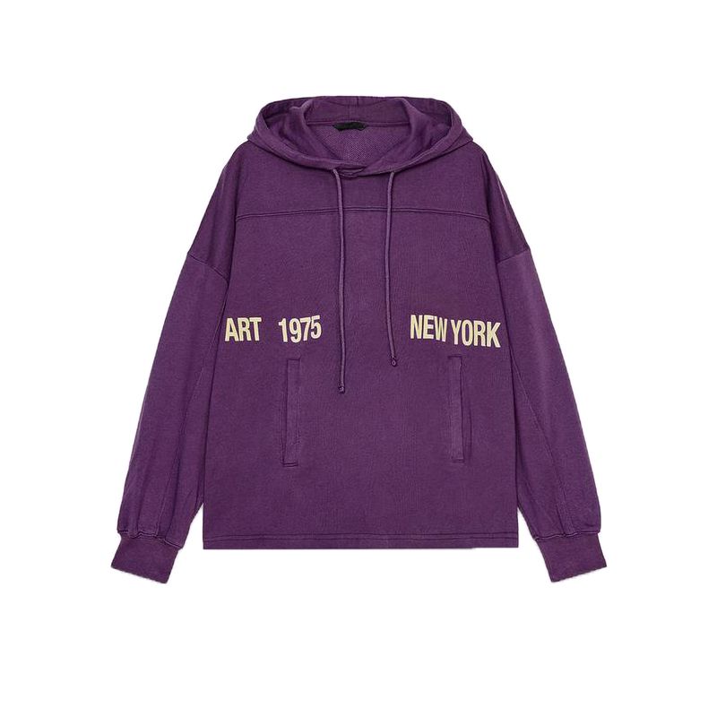 

Women s Spring Clothing French Style Preppy Style Loose Cotton Plaid Hooded Printing Long Sleeves Sweatshirt 5643305 Purple L