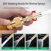 High Pressure Garden Hose Nozzle Household Car Wash Water Black Car Wash Nozzle Water Watering Pipe Car Washing B03E