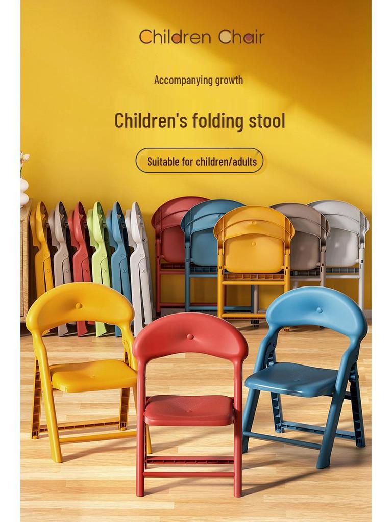 Children's Foldable Backrest Chair - Little Friends Stool