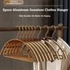 5 Pcs/Set Width Coat Hanger Anti-Slip Cloth Storage Rack High Quality Aluminum Alloy Hanger