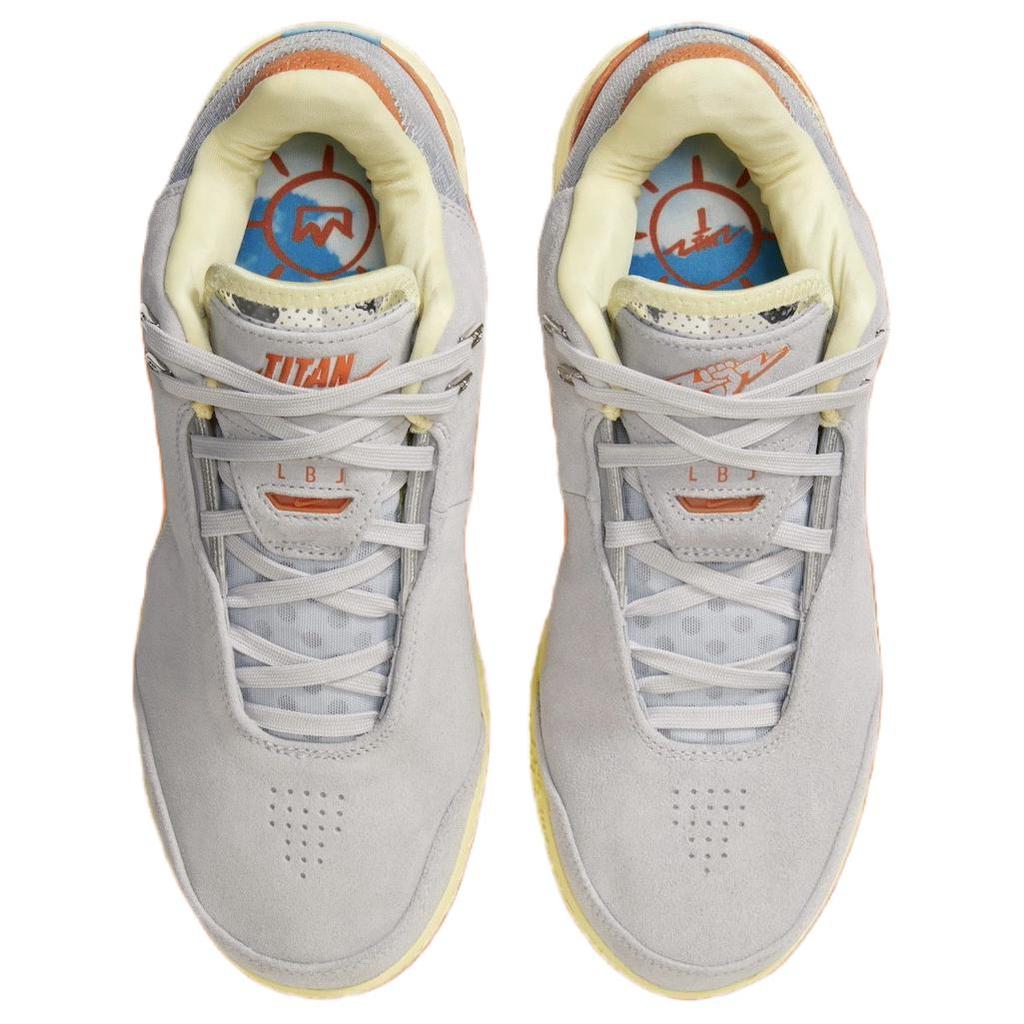 Nike Titan X Zoom LeBron NXXT Gen AMPD EP Hope Men Sneakers Grey Wolf-Grey Campfire-Orange FV1305-001