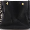 Prada Kanapa GM Handbag B1872O Bijou Studs Tote Bag NERO Black Canvas Women Used