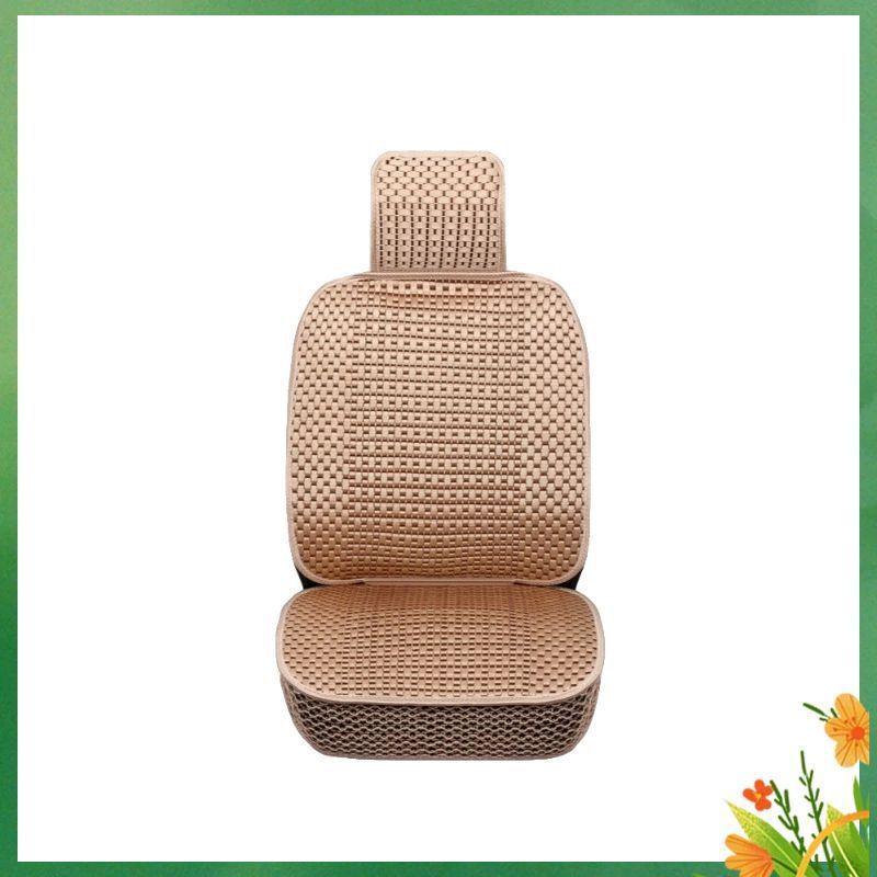 Universal Ice Silk Car Seat Cushion - All-Season Luxury Woven Cover, Breathable, Cooling, Full Surround Design
