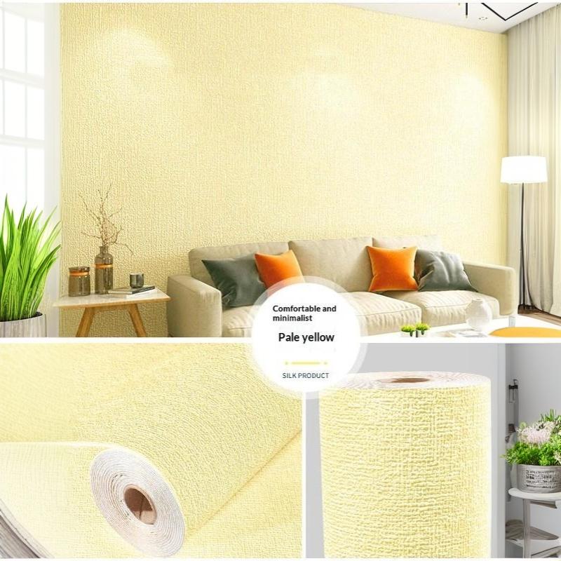 Self-Adhesive 3D Linen Foam Wall Sticker Moisture-Proof Wallpaper For Living Room Bedroom Bathroom Dormitory Home Decorationecor
