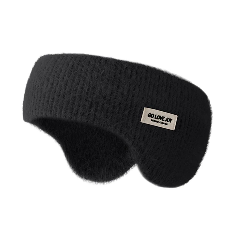 Winter Warme Gestrickte Ohrenschützer Winddicht Dickes Plüsch Ohrschutz Radsport Stirnband Herren Damen Outdoor Laufen Thermische Ohrenklappen