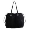 Corduroy Bag Women's Drawstring Shoulder Bag Commuter Tote Bag