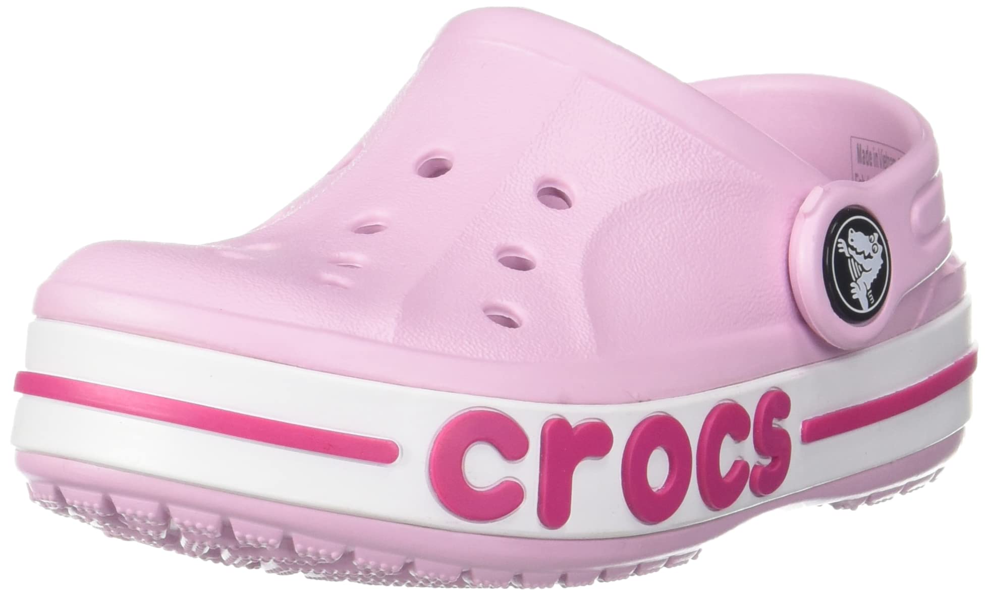 Bayaband Clog Sandals for Ballerina cm [Crocs] Kids, Style, Pink/Candy Pink, 21.0