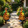 Solar Parrot Garden Light LED Solar Powered Tropical Bird Pathway Light Outdoor Waterproof