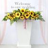 Luxury Business Podium Stand with Artificial Flower Decoration: Perfect for Speeches or Kindergarten Events