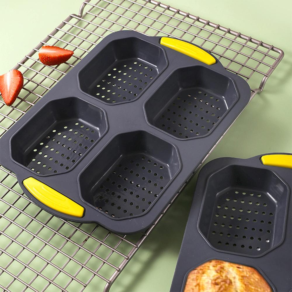 Stampo in silicone alimentare resistente alle alte temperature, teglia per pane, stampo per pane per hamburger domestico