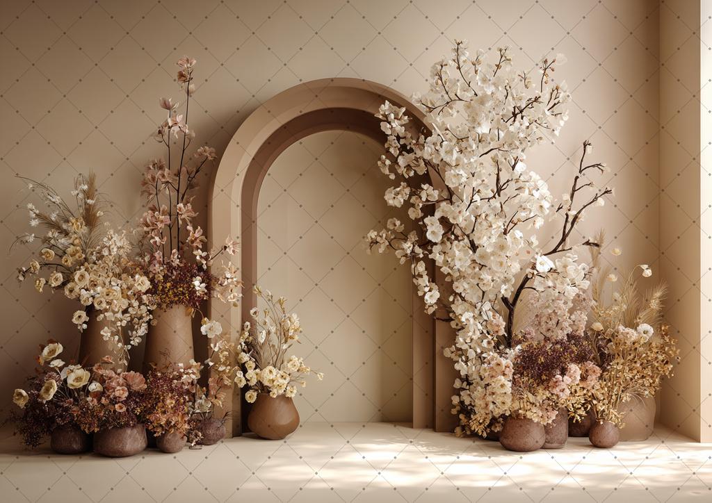 Photography Background Boho Floral Room Window Adult Birthday Wedding Maternity Portrait Decor Backdrop Photo Studio