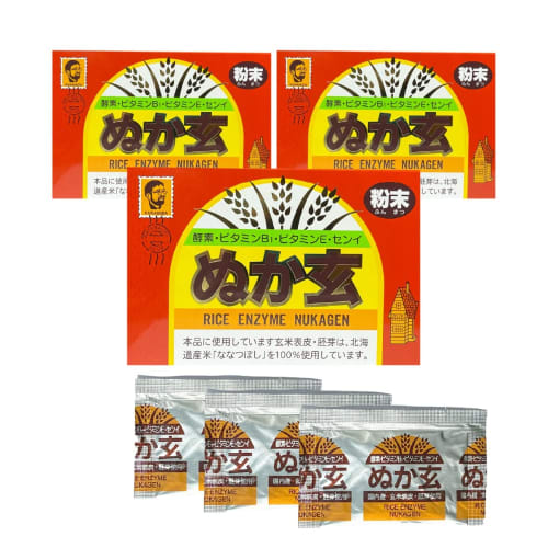 

Nukagen Rice Bran Powder, Vitamins, Minerals, and Fiber, Healthy Foods, 2.5g x 80 Packets, 3 Boxes